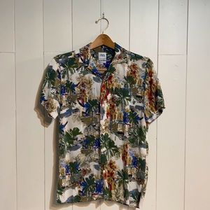 ZARA Men’s Small Relaxed Fit Camp Shirt